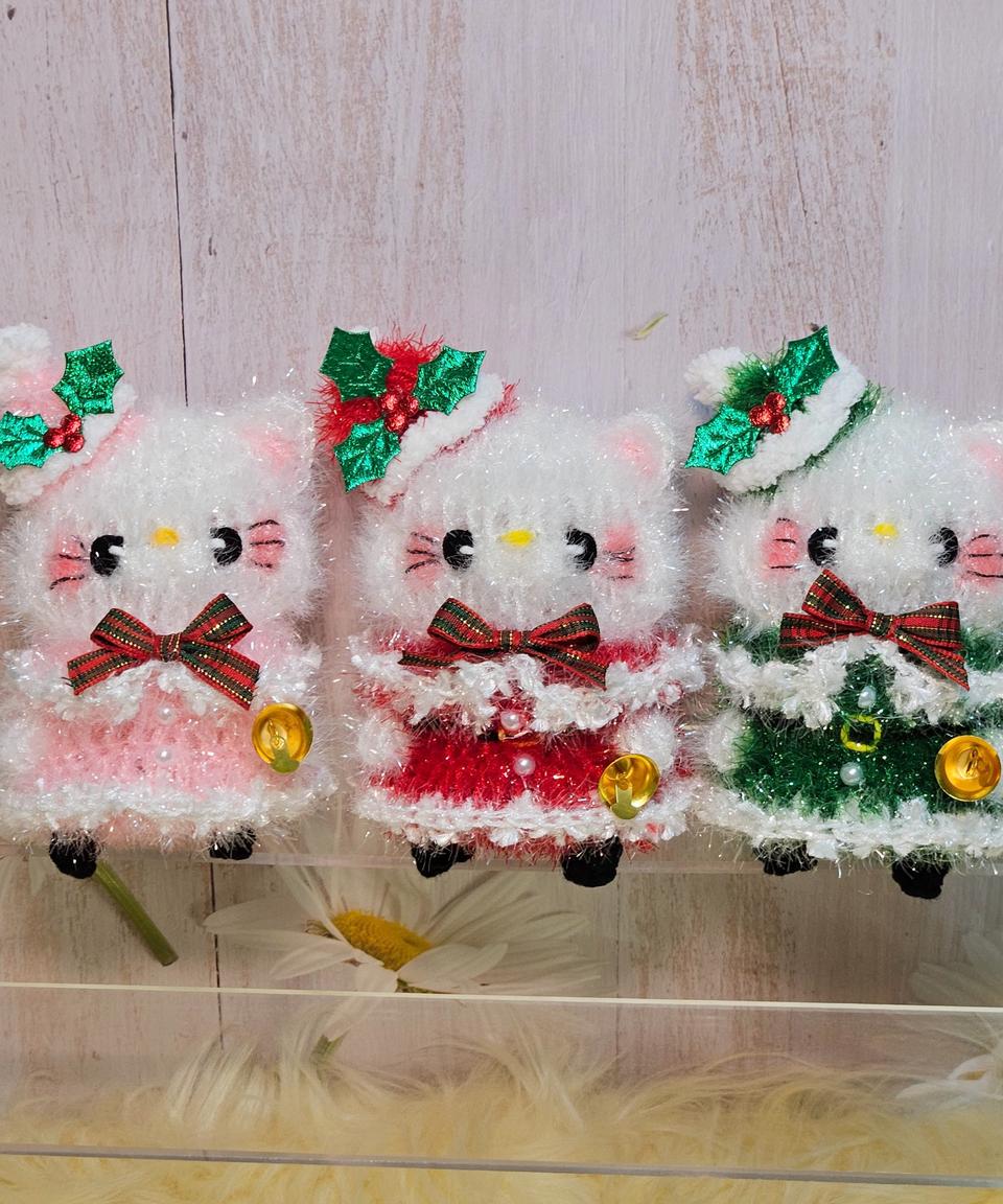 크리스마스 산타 인형뜨개수세미