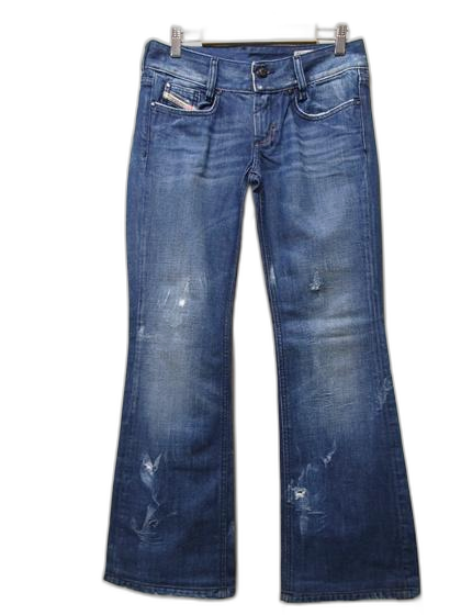 디젤 LOUVELY 워싱빈티지헤지 부츠컷 청바지 W26 L32