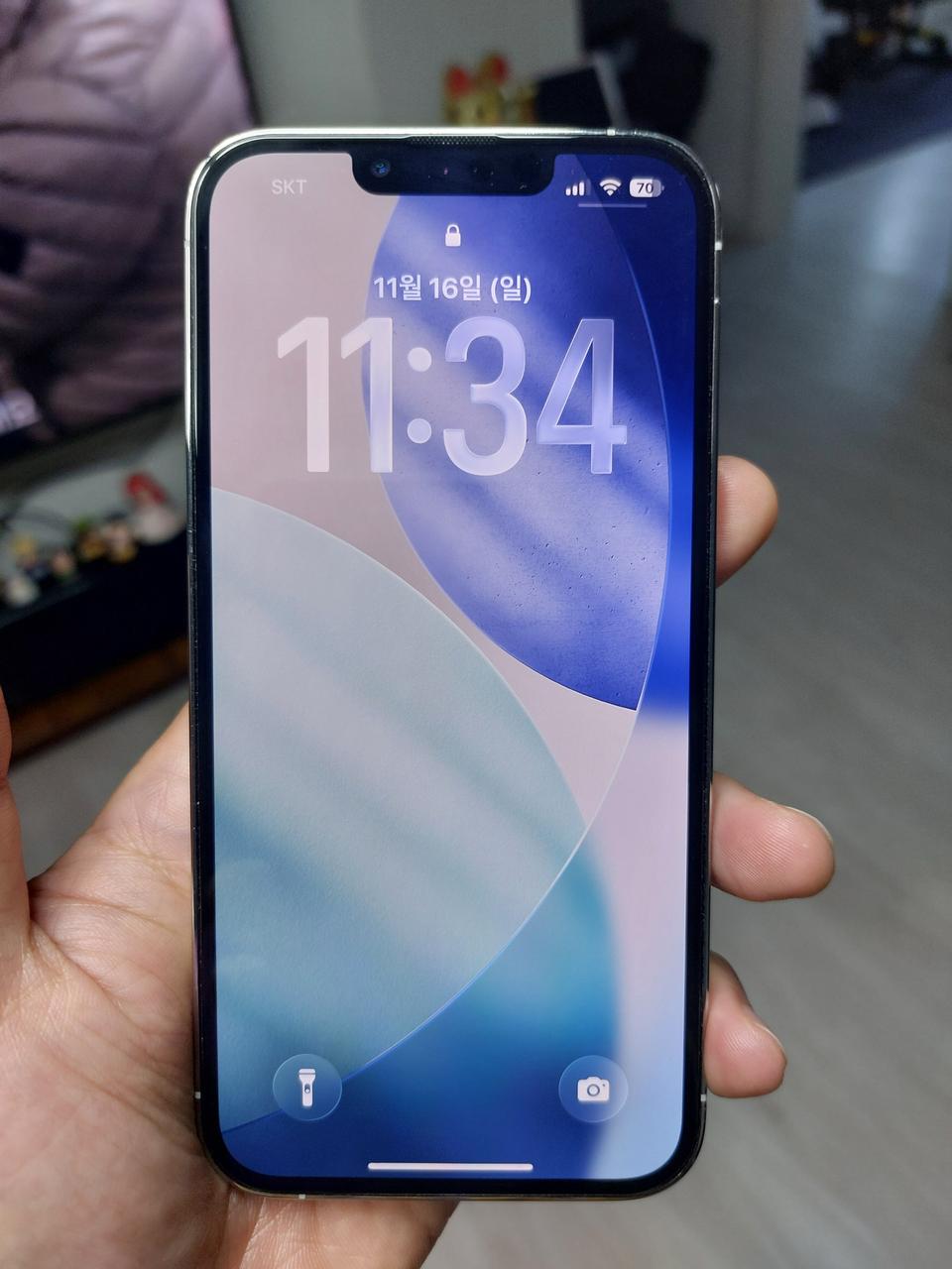 아이폰 13PRO 화이트 티타늄 512GB 홍콩판(무음카메라, 듀얼유심)