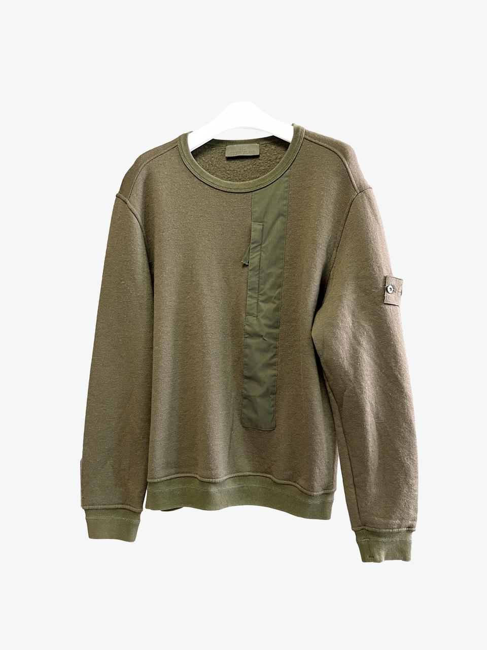 [L/매장판] 스톤아일랜드 고스트피스 카키 맨투맨