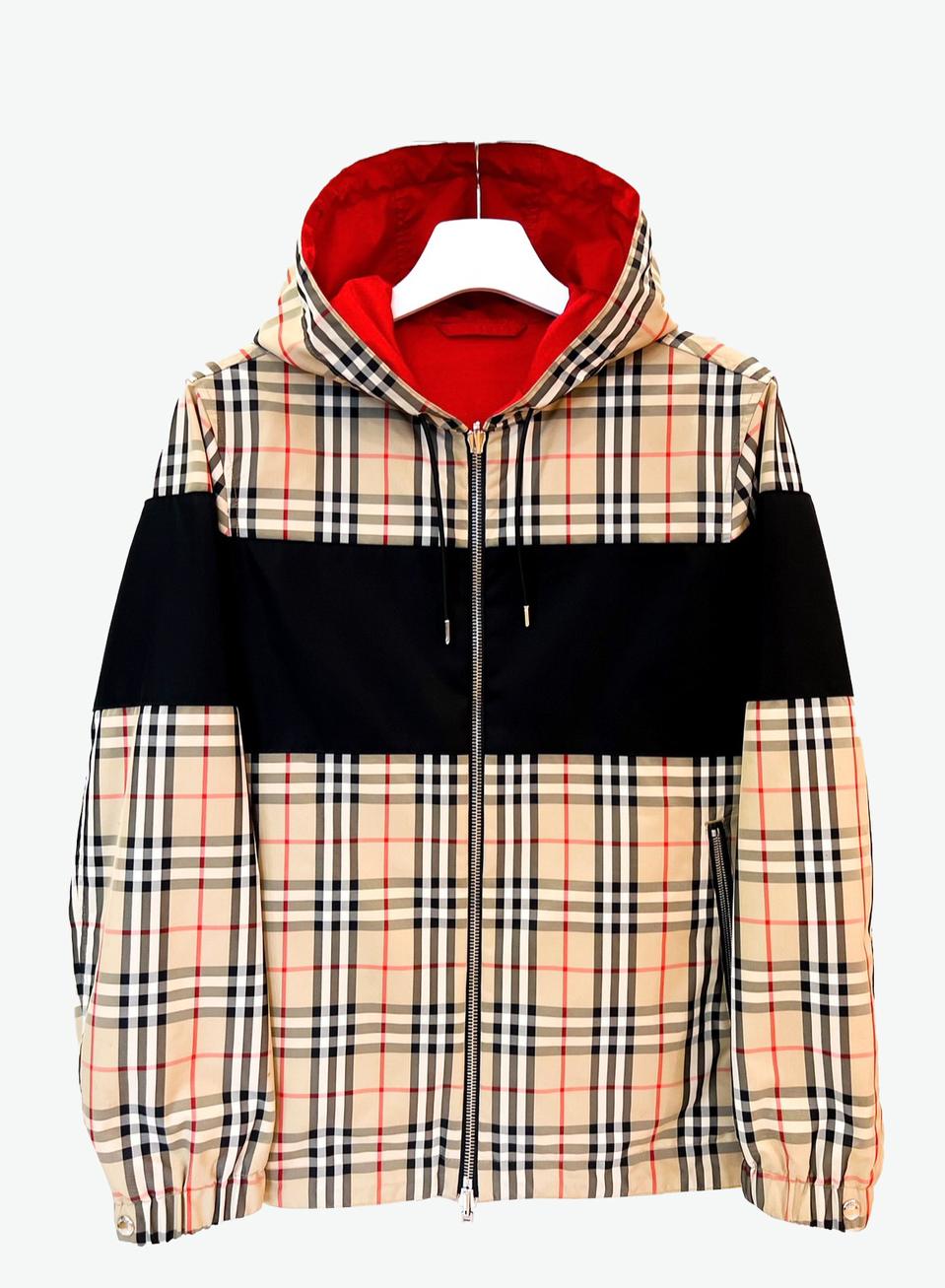 버버리 리버시블 체크 바람막이 자켓