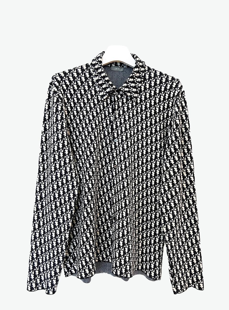 [XL] 디올 오블리크 니트 셔츠 자켓