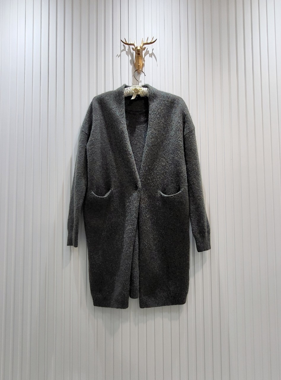 UNIQLO 울100% 가디건 (M/~66)