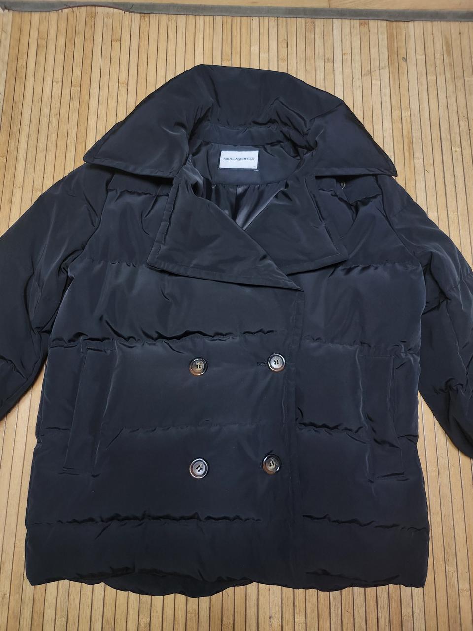 칼라거펠트블랙여성패딩(실착77)사진상 보단 실지 훨~괜찮아요