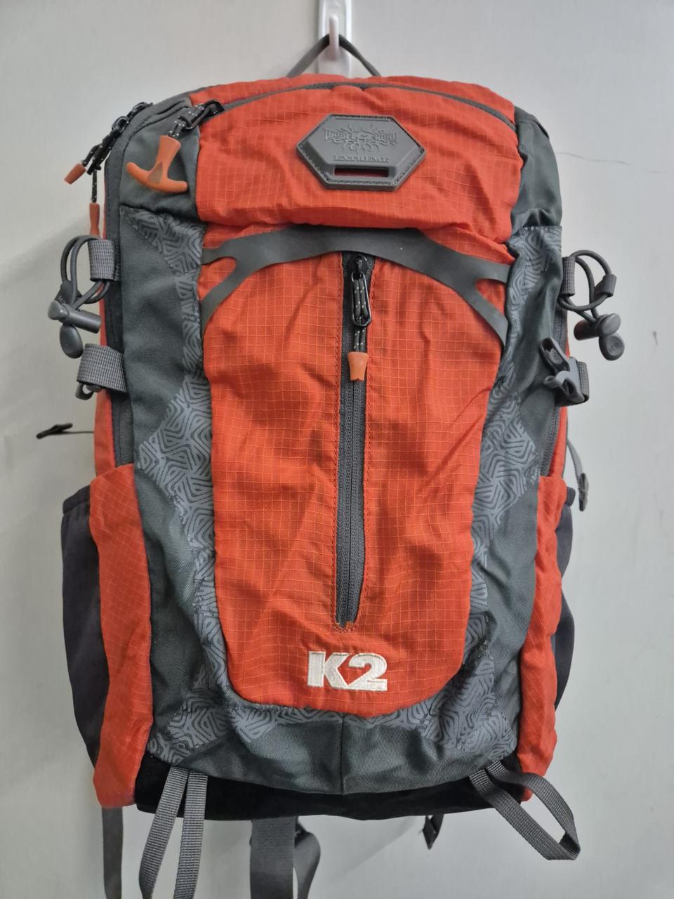 K2 등산 배낭 오렌지/회색 20-30L