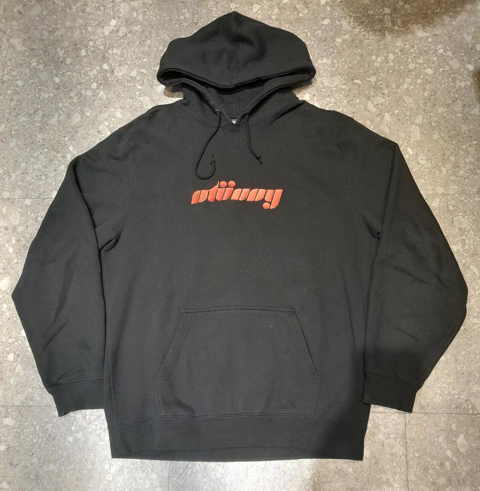 스투시 자수 후드 블랙 (XL)