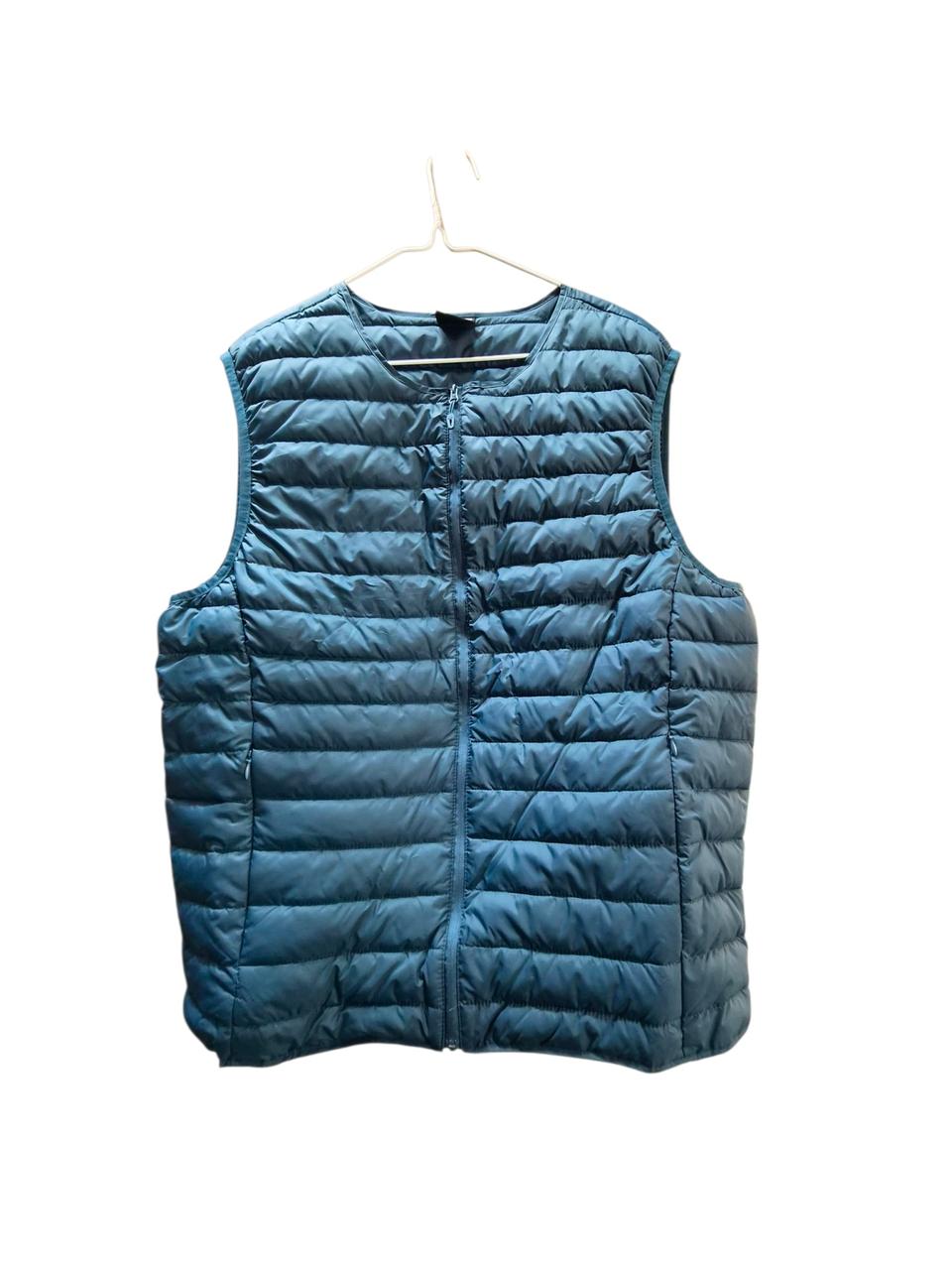 (새상품)블루 여성 경량 패딩조끼 105