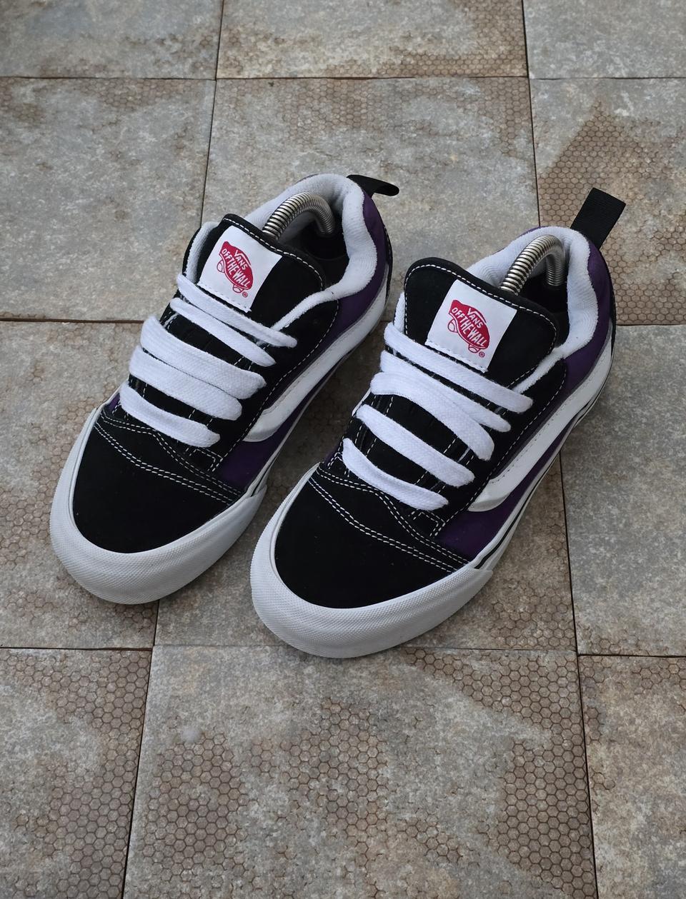 (230)반스 뉴스쿨 블랙 퍼플 스니커즈 운동화