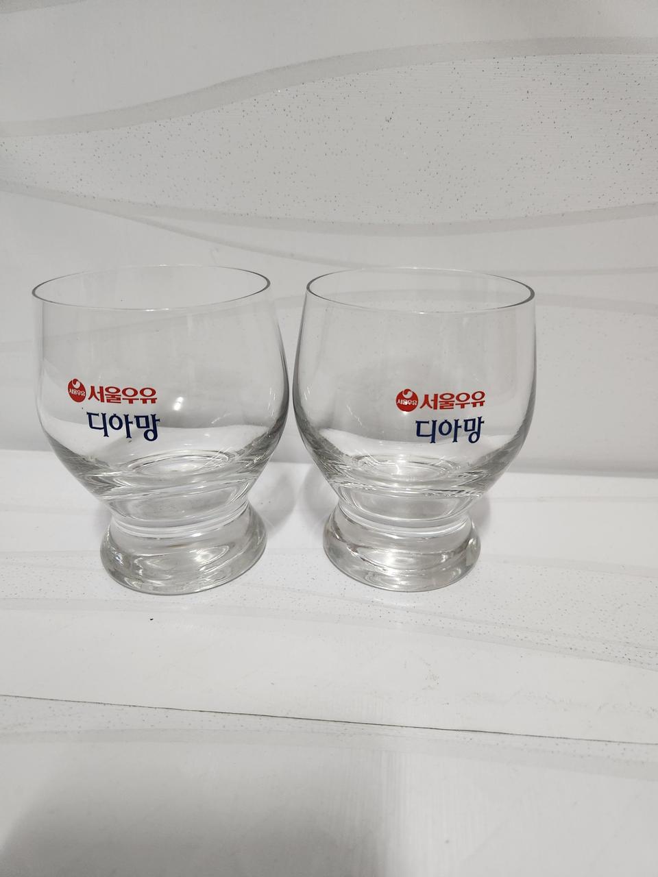 레트로컵 서울우유 디아망 유리컵