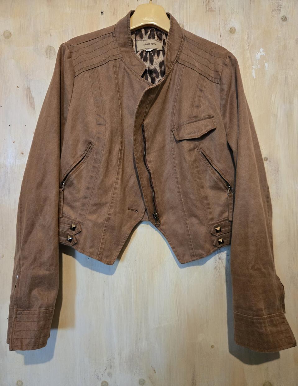 무배) 블루 페페 여성 숏자켓 아우터 점퍼