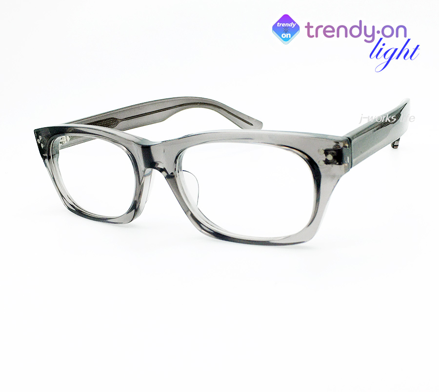 트렌디온 L 두꺼운 그레이 뿔테 남자 여자 n-O6ID 안경점 안경테