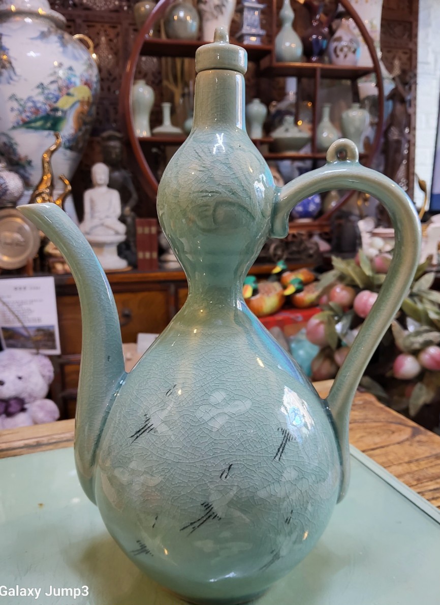 비색빙열 주전자