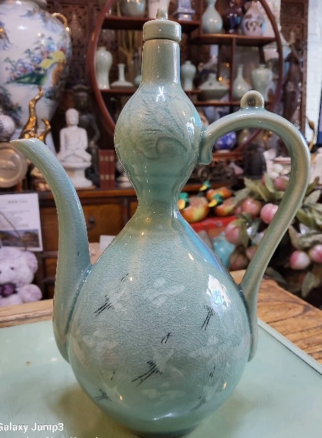 비색 빙렬청자 주전자