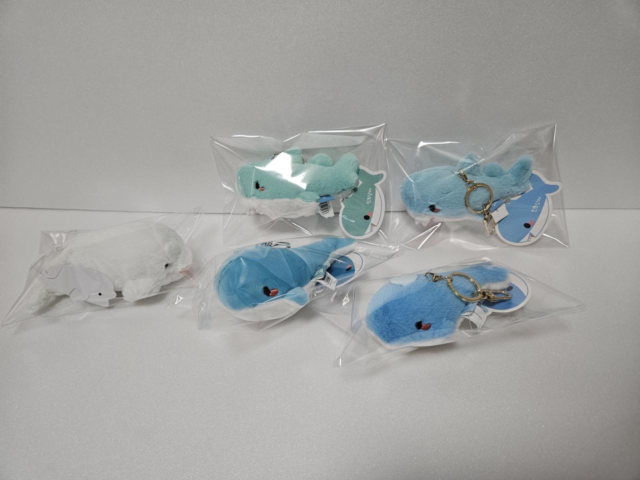 상어, 고래 키링 인형