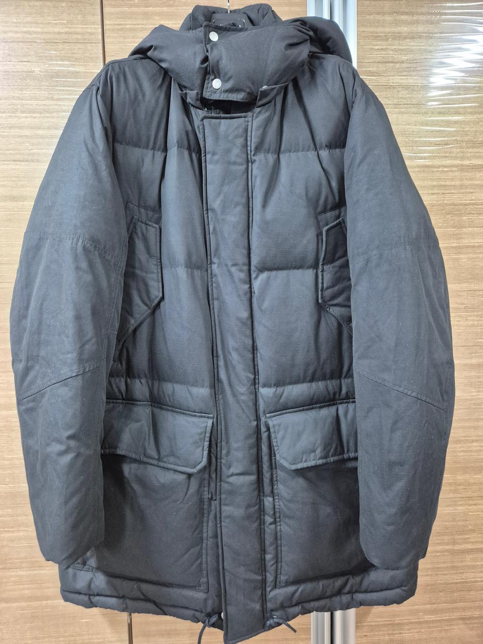 올세인츠 남성 블랙 세르지오 파카 패딩 (L/105)