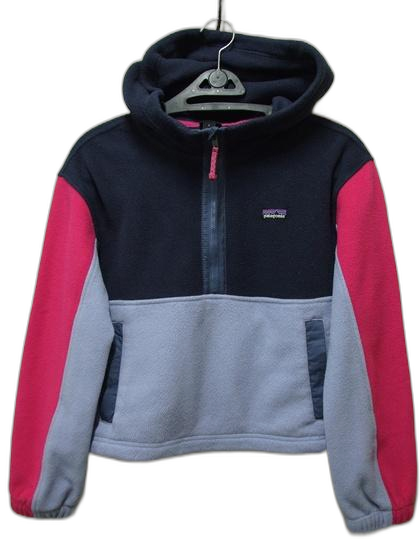 파타고니아 마이크로디니 크롭후디키즈L 기모반집업후리스 여55