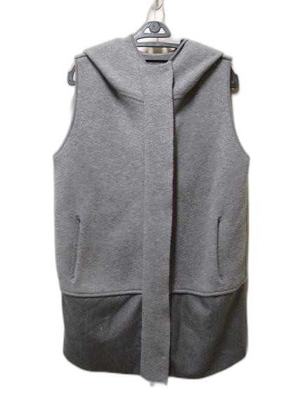 구호 KUHO 모레이온 민소매 롱후드코트 오버핏 택85