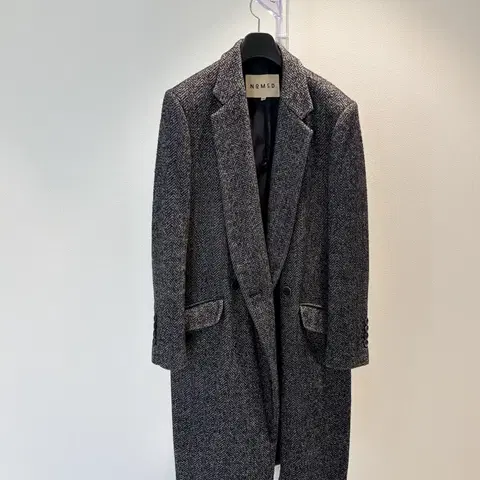 NOMED 헤링본 더블 코트