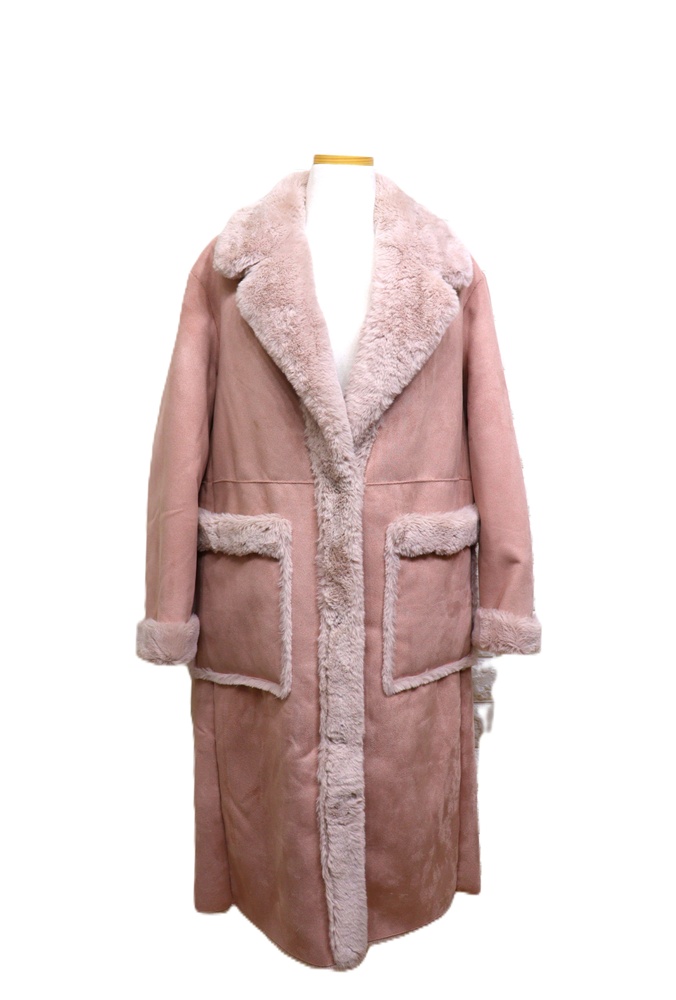 aa417 여성 털기모 인조무스탕코트/여성66-77/사놀까