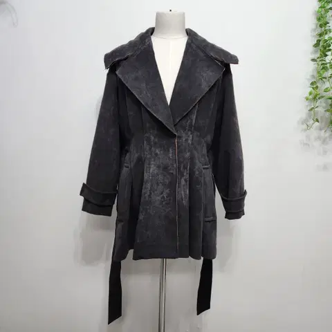 에고이스트 페이크 스웨이드 숏 코트