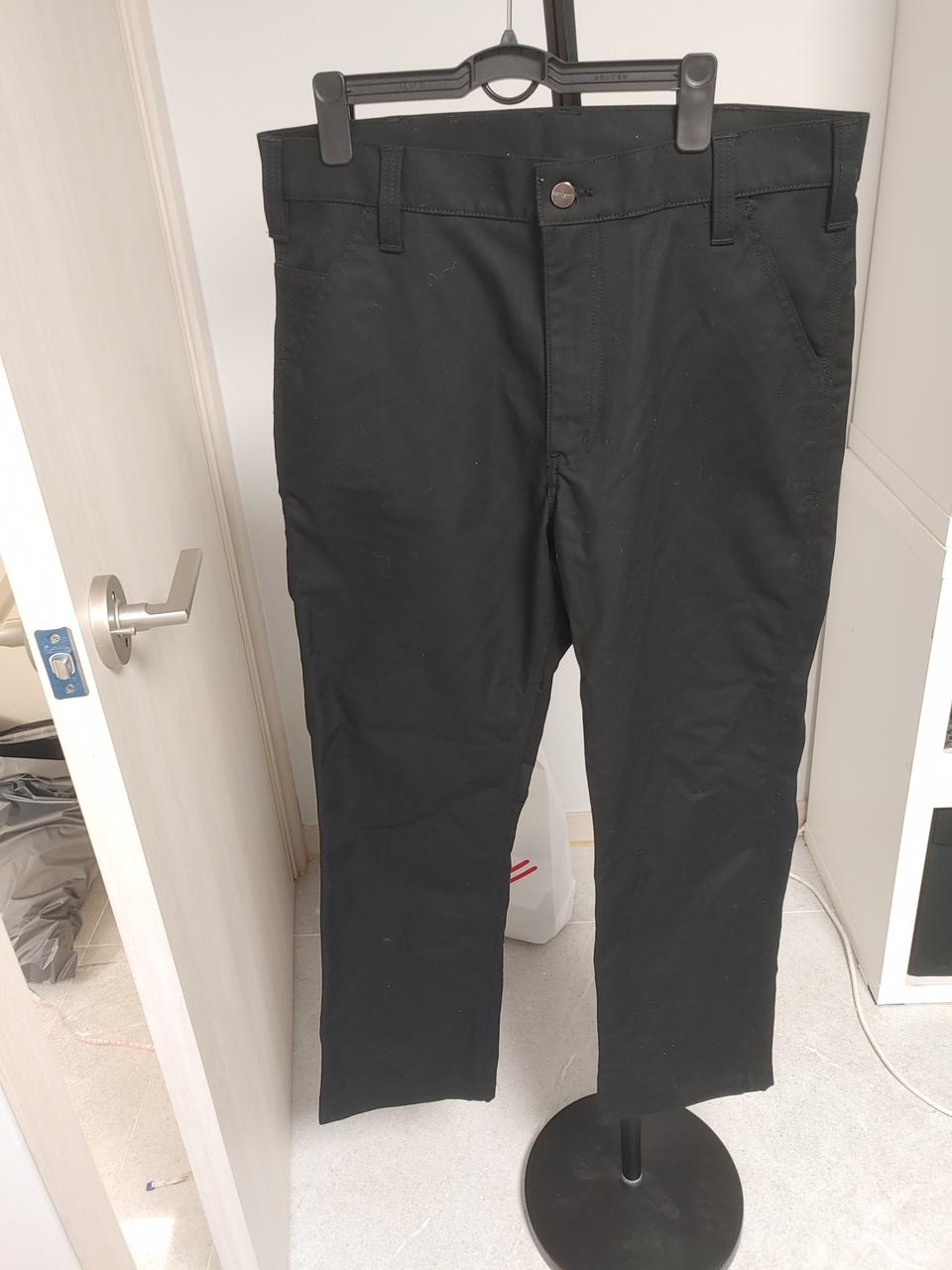 칼하트 블랙 싱글니  바지 최고좋음  -33사이즈