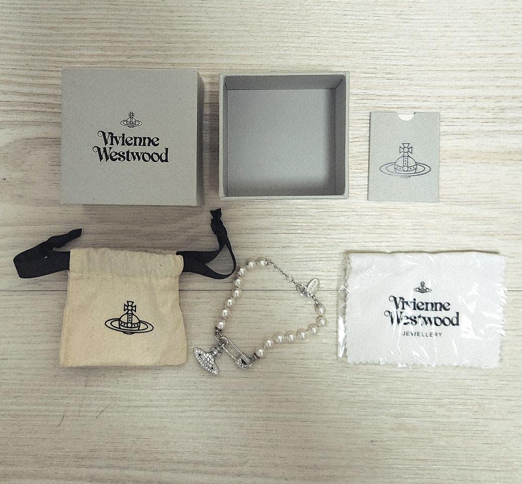 [정품/풀박/무료배송] 비비안 웨스트우드 루크리스 진주팔찌 실버 풀박스