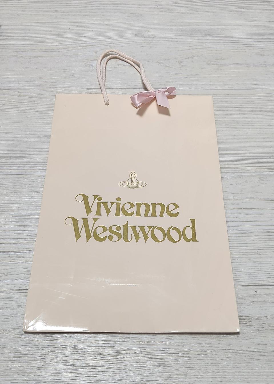 [상태A] 비비안 웨스트우드 쇼핑백(가로28X세로39X폭12)