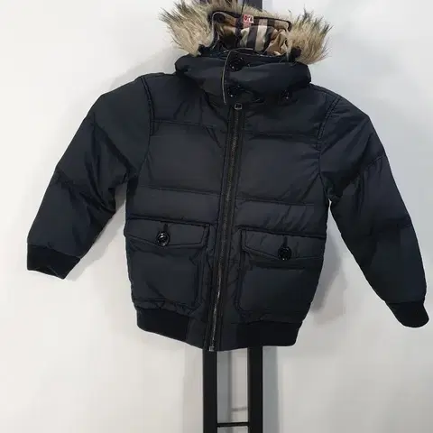 버버리 키즈 패딩 푸퍼 다운 자켓 블랙 5y