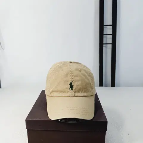 폴로 랄프로렌 볼캡 모자 베이지