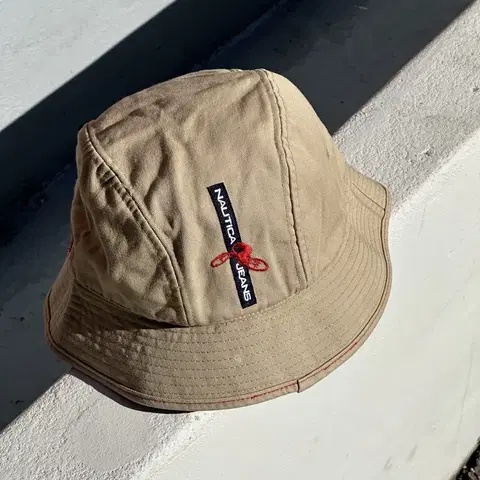 [L-XL] 노티카 진스 베이지 버킷햇 모자 빈티지