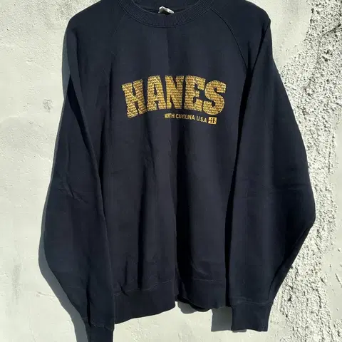 [XL] HANES 헤인즈 로고 맨투맨 스웻셔츠