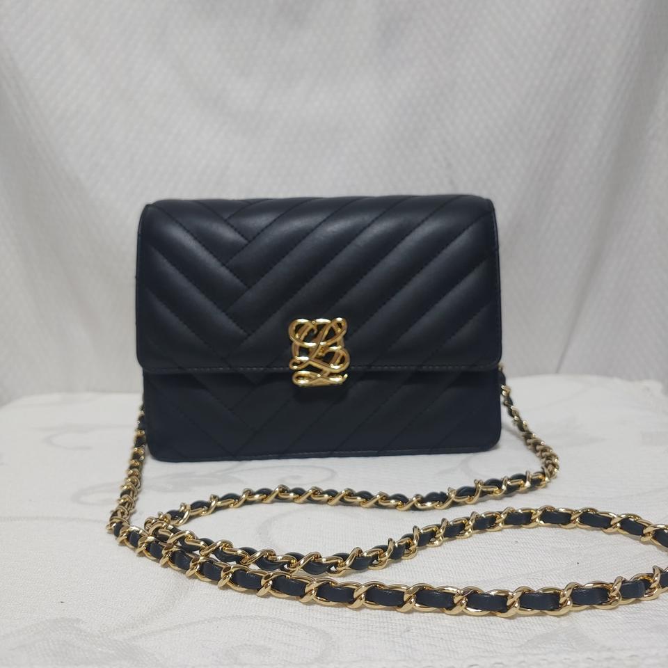 루이까또즈 블랙 퀼팅 체인 미니크로스백