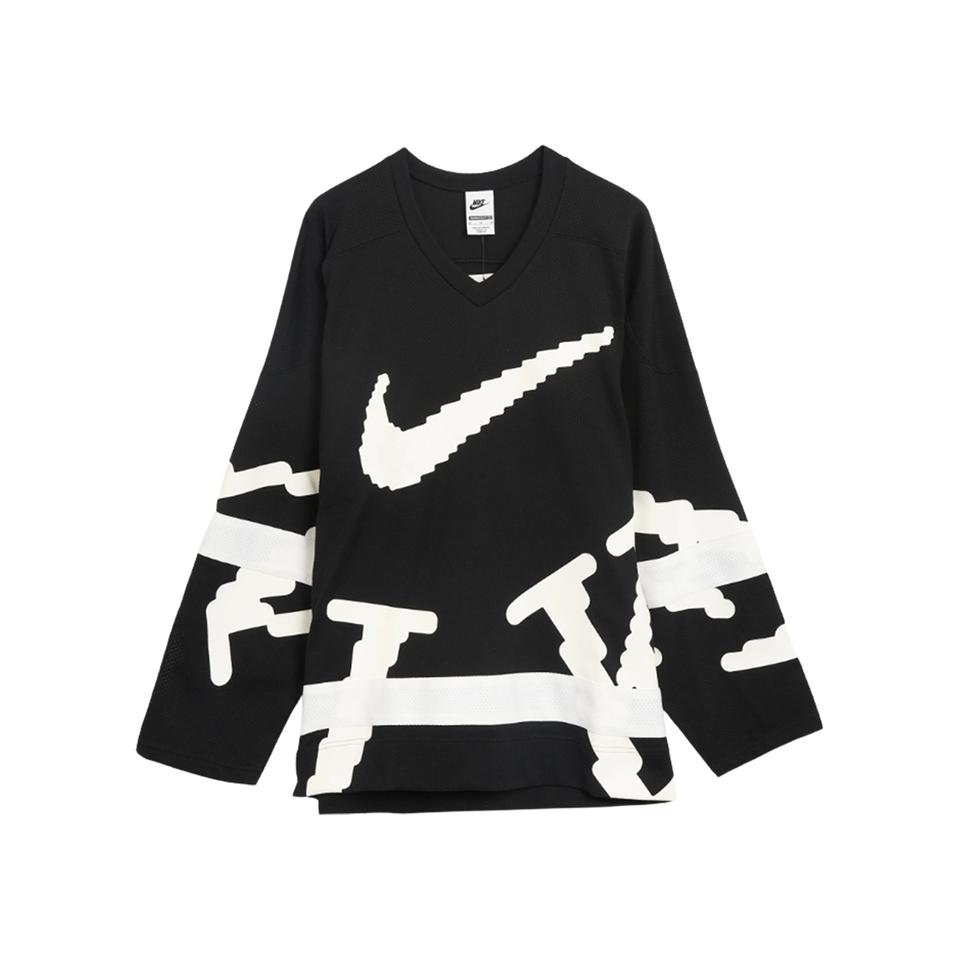 나이키 스포츠웨어 클럽 하키 저지 화이트 블랙 HV1138 010