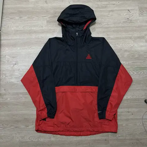 나이키 ACG 남성 투톤 배색 아노락 후드자켓 [블랙/레드] XL/105