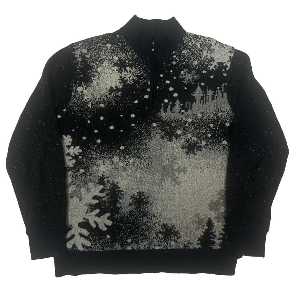 레드옥스 스노우패턴 니트반집업 105