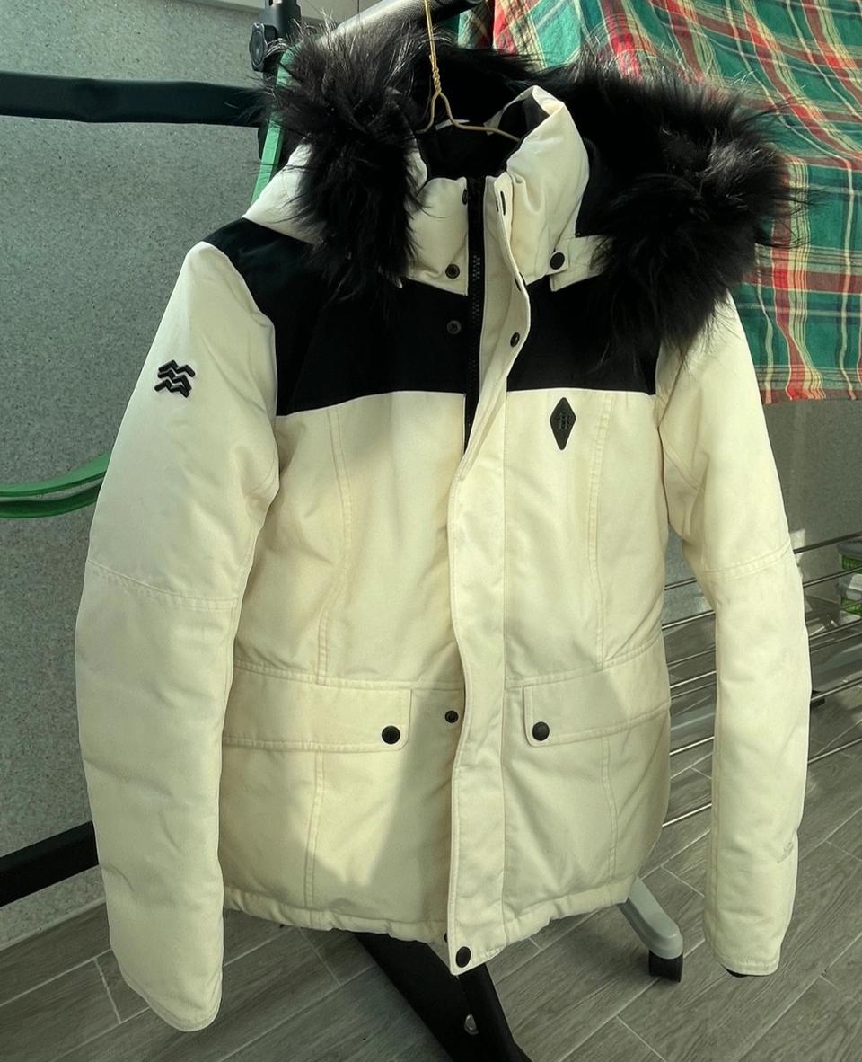 코오롱스포츠 여성 구스 라텍스 패딩자켓