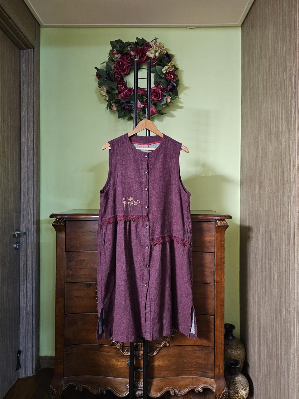 지누시 조끼 원피스