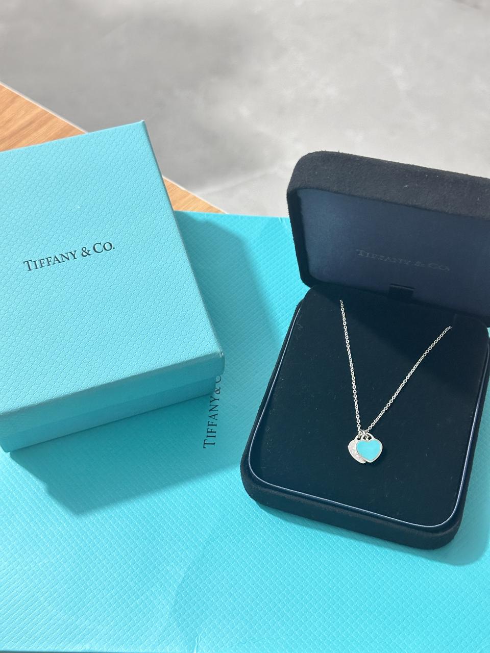 티파니앤코 더블 하트 목걸이