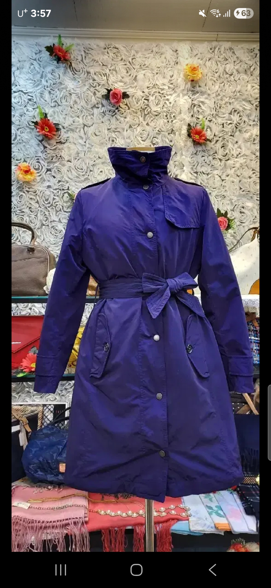 LANDS'END 프라다원단 하프코트(66)