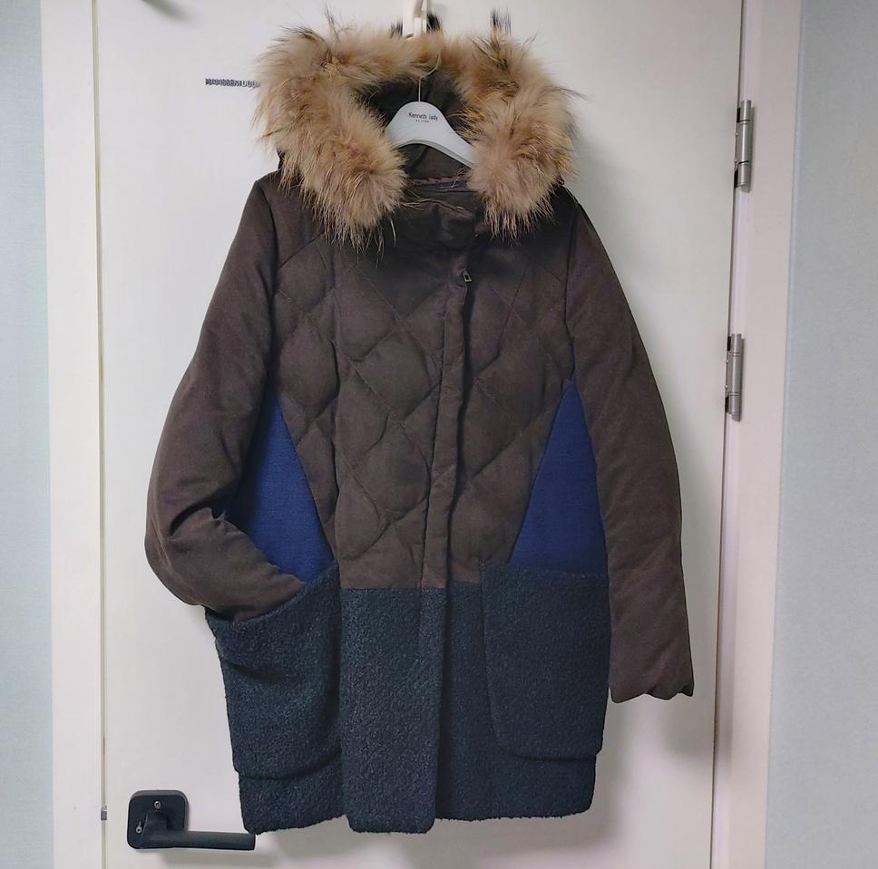 온앤온 오리털 세무&모직 점퍼