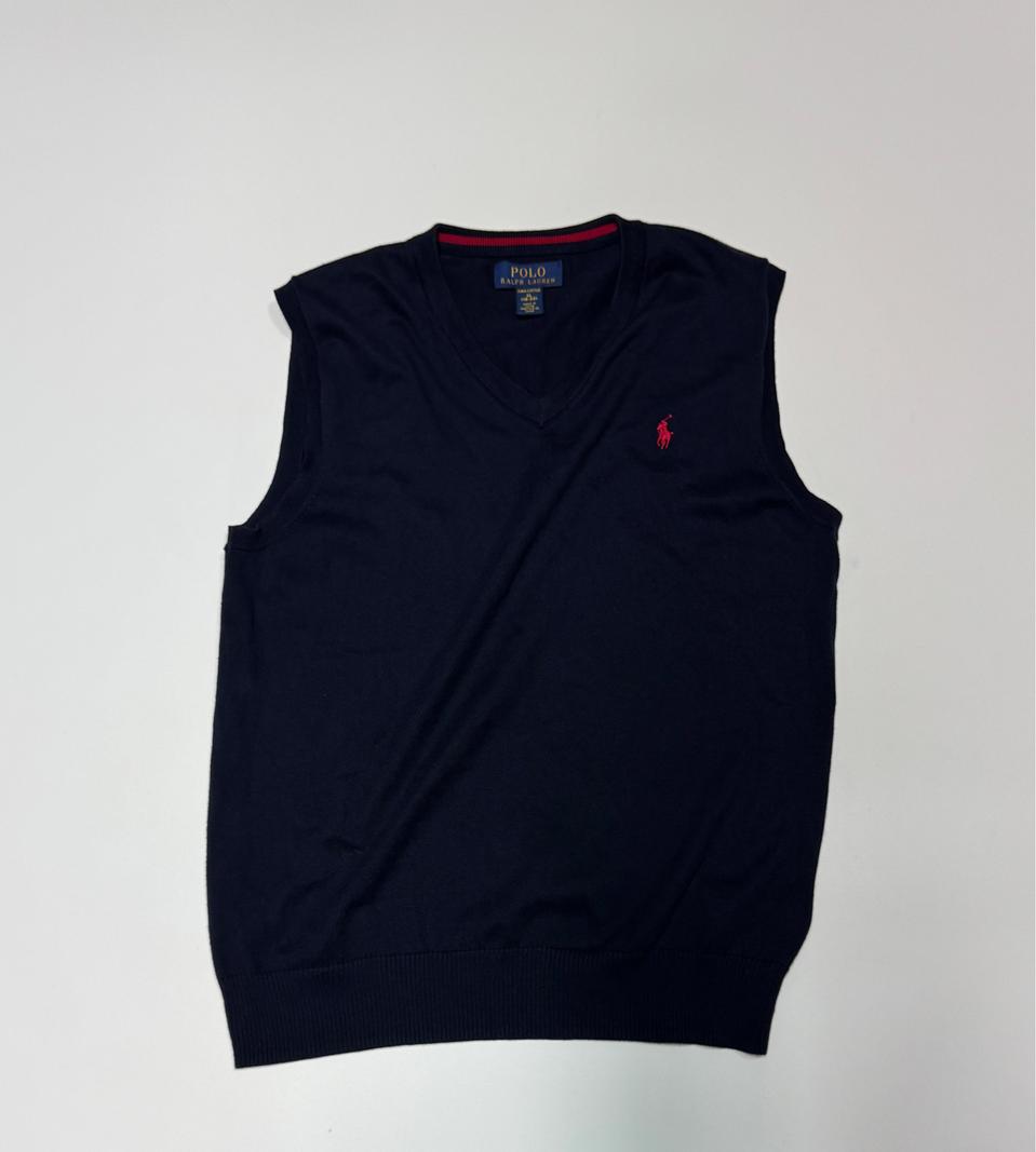 여성 폴로 랄프로렌 신형라벨 피마코튼 니트 베스트