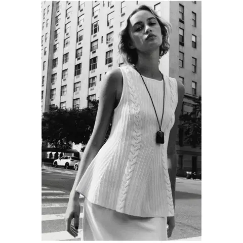 zara 자라 케이블 페블럼 니트 탑 - 크림,M