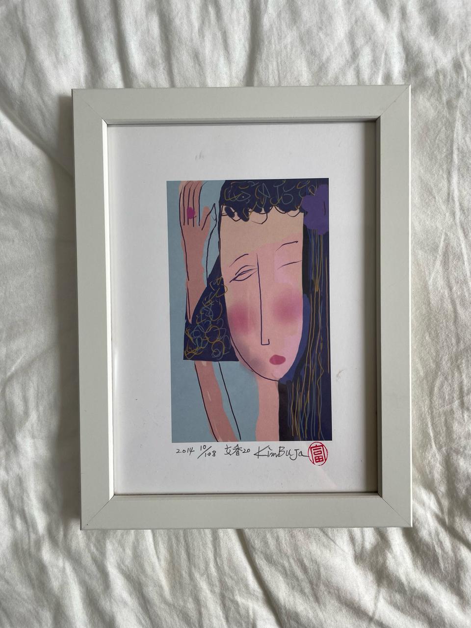 김부자 화백 판화 여향20 진품 50년경력 서양화가 작품