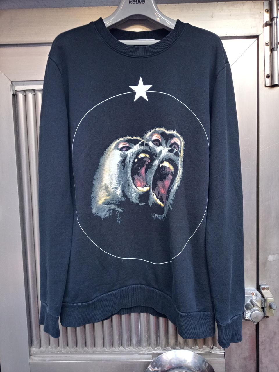 정품 지방시 몽키 프린팅 기모안감 맨투맨 95호