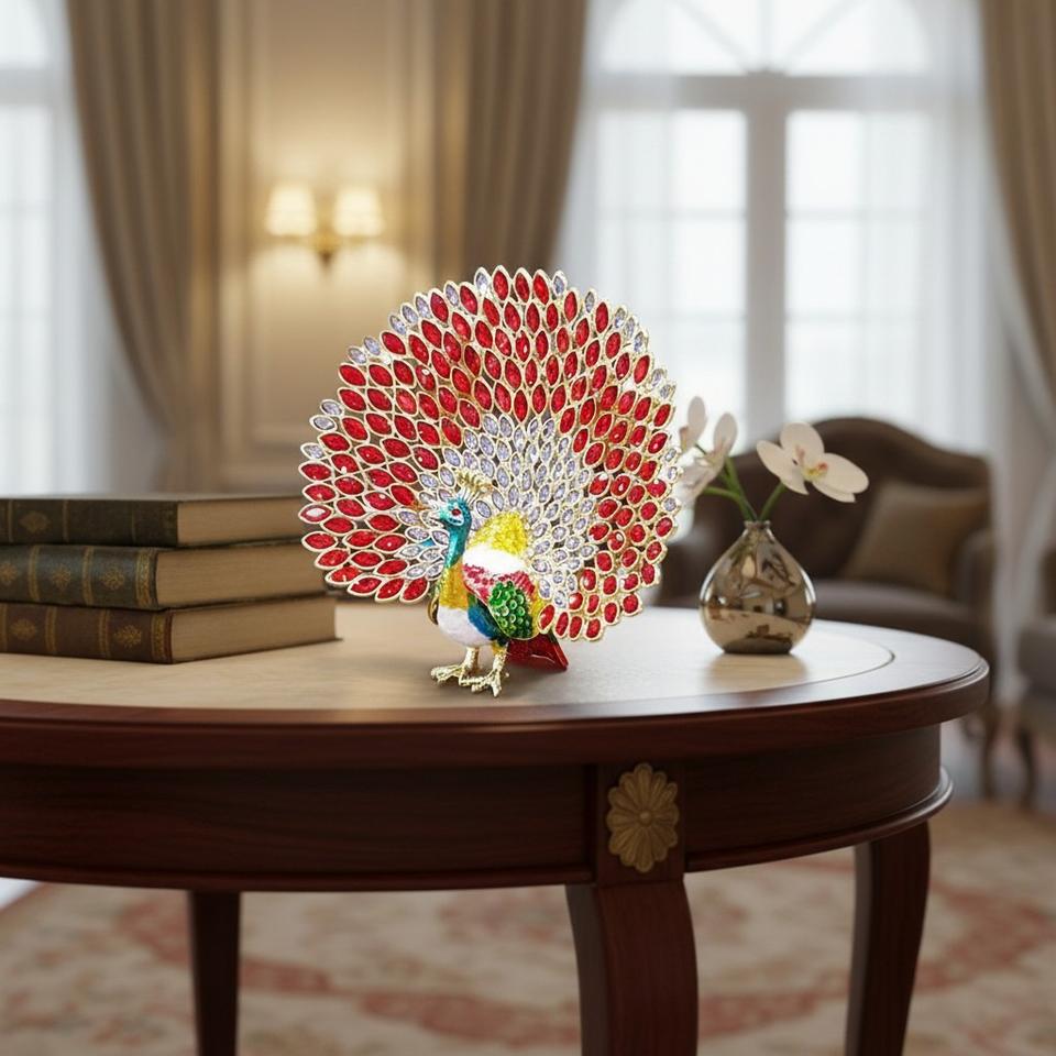 부귀와 행운의 상징 숫 공작