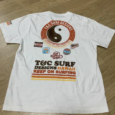M)T&C surf designs 태극 반팔티