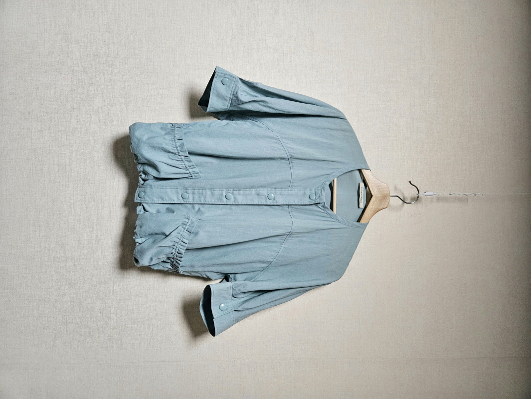 폼 스튜디오 한섬 민트 블라우스 M사이즈