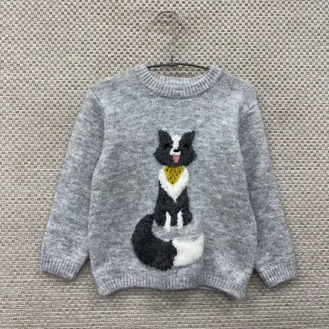 자라 키즈 폭스 아크릴 니트 스웨터 92 (18~24M) B00017