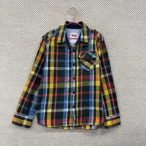 리바이스 키즈 빈티지체크 셔츠 135 B00054