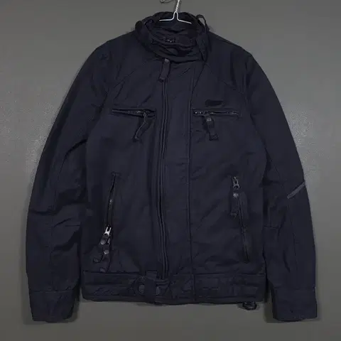 S) 슈퍼드라이 스크램블러 왁스 코튼 바이커 자켓 벨스타프 바버맛